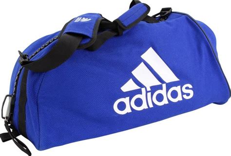 adidas judo sporttas rugzak wafelkatoen blauw|Judotas Adidas van judopakken.